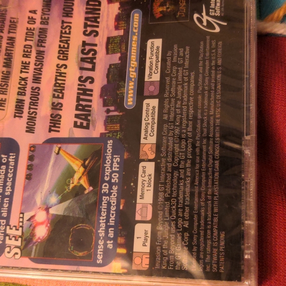 PS1 1998 Invasion From Beyond PlayStation Video Game - Picture 4 of 5